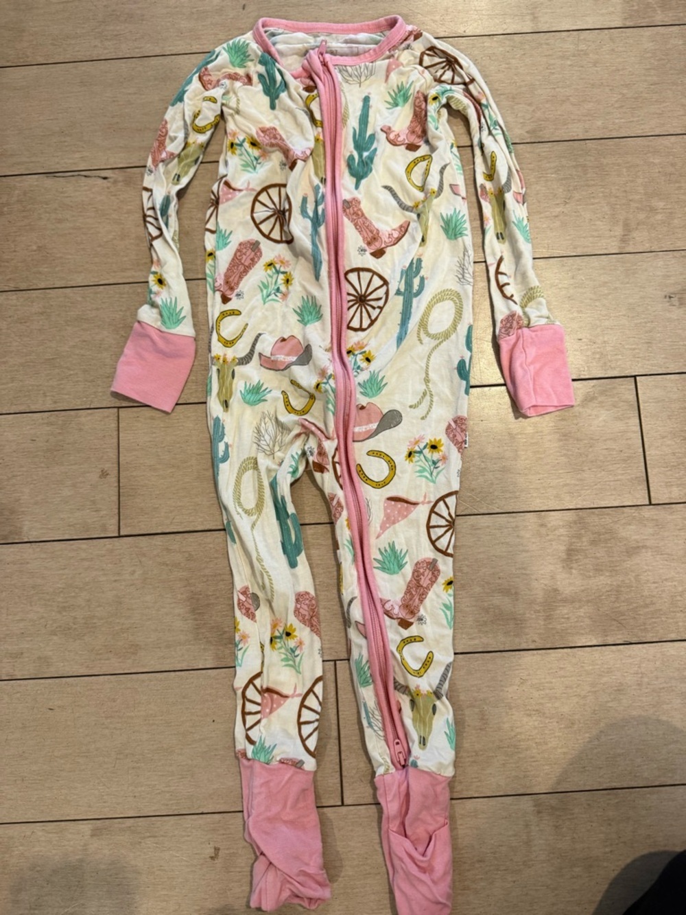 Little Sleepies Toddler Western Print One-Piece Footed Pajamas
